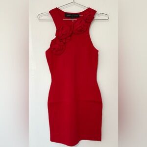 Endless Rose NWT Red Rose Knit Ribbed Mini Dress